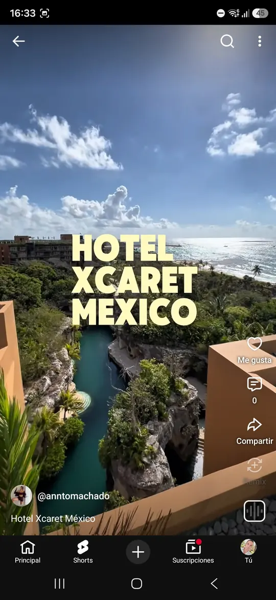 Video UGC de Anto en Hotel Xcaret México